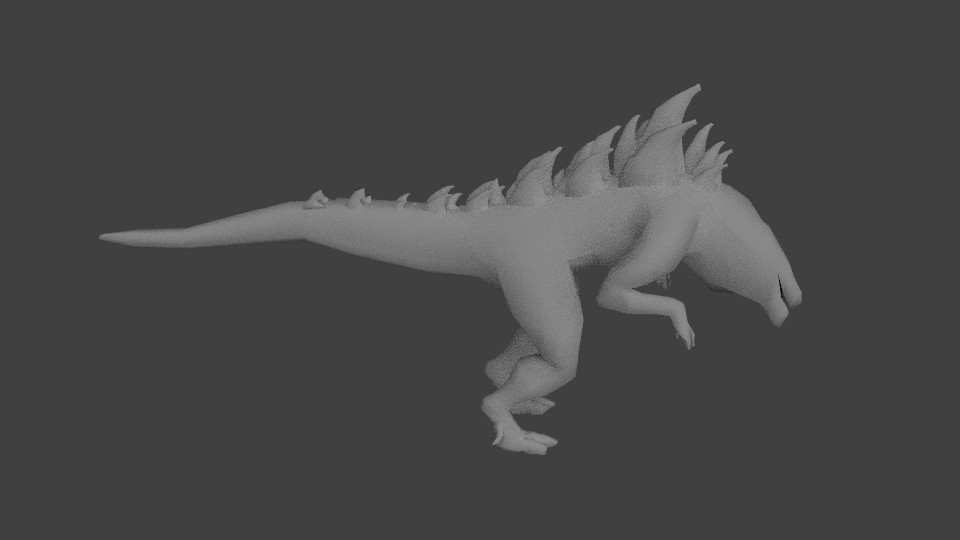 Zilla LowPoly preview image 1